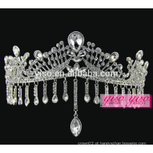 Decoração da coroa real moda européia noivas de jóias tiara jóia